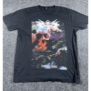 Vektor Terminal Redux Band Tee Black Large Metal Tour Shirt 21x26.5